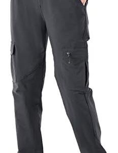Rdruko Women's Hiking Cargo Pants Water-Resistant Quick Dry UPF 50+ Travel Camping Work Pants Zipper Pockets