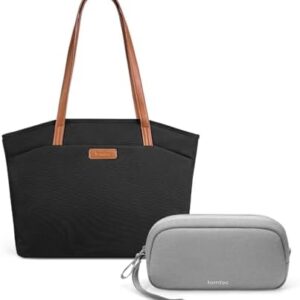 tomtoc 16-inch Tote Bag for Women & Electronics Organizer Travel Case, S