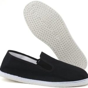 Martial Art cloth shoes Kung Fu Tai Chi Cotton Sole Canvas Shoes Black
