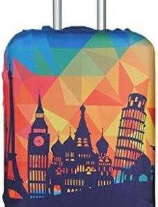 Explore Land Travel Luggage Cover Suitcase Protector Fits 18-32 Inch Luggage