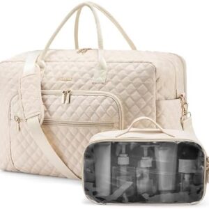 LOVEVOOK Travel Duffle Bag, Weekender Bag for Women with Toiletry Bag Carry on Overnight Bag with Laptop Compartment, Yoga Gym Bag with Wet Pocket Shoe Bag, Hospital Bag for Labor and Delivery