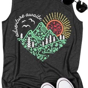 Sunrise Sunset Sunshine T Shirt for Women Outdoor Workout Hawaii Beach Sea Nature Adventure Tee Top
