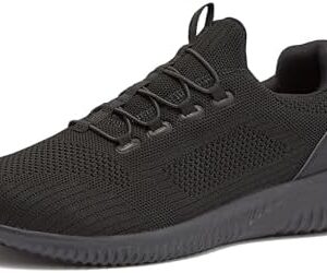 Avia Anchor SR Mesh Slip On Black Non Slip Shoes for Men, Water Resistant Mens Work Shoes & Restaurant or Food Service Sneakers - Med or Wide Comfortable Slip Resistant Work Shoes Men, Safety Footwear