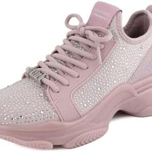 Juicy Couture Women's Chunky Lace-Up Fashion Sneaker - Stylish Platform Tennis Shoes for Everyday Comfort Walking