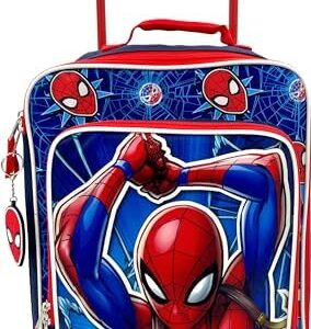 Fast Forward Kid's License 16" Soft Side Wheeled Pilot Case- Rolling Luggage (Spider-Man 2)